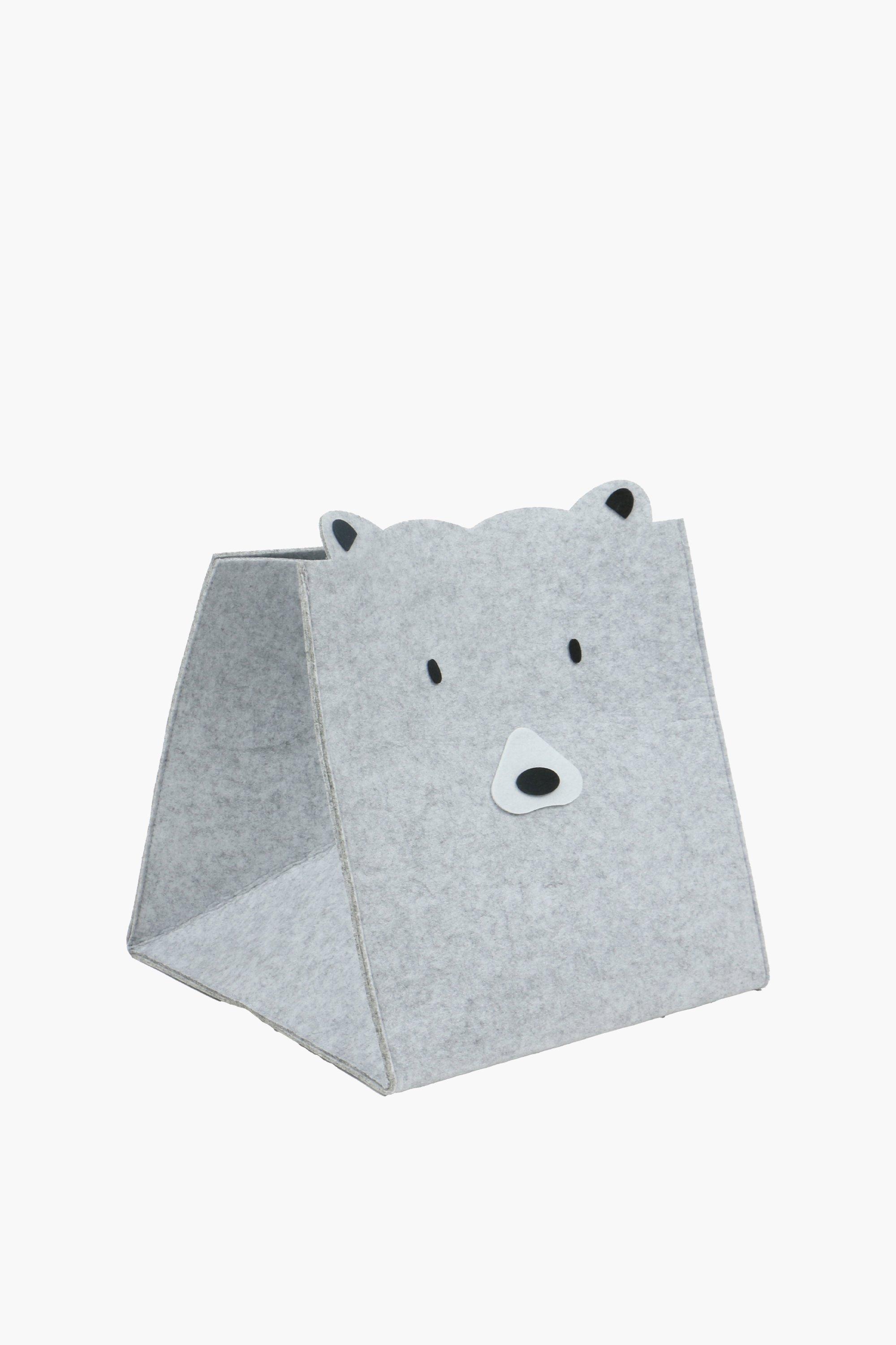 Bear Felt Laundry Basket