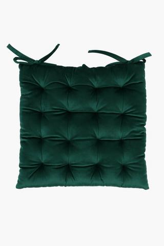 Plain Velvet Chair Pad, 40x40cm