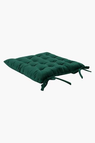 Plain Velvet Chair Pad, 40x40cm