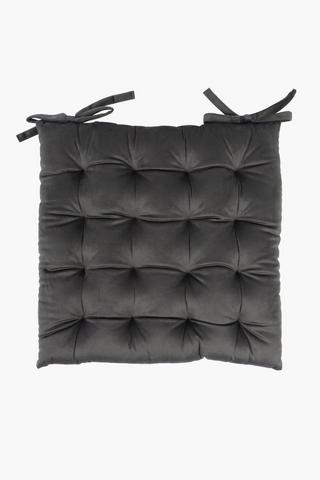 Plain Velvet Chair Pad, 40x40cm