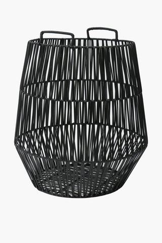 Hand Woven Natural Laundry Basket, 50x60cm