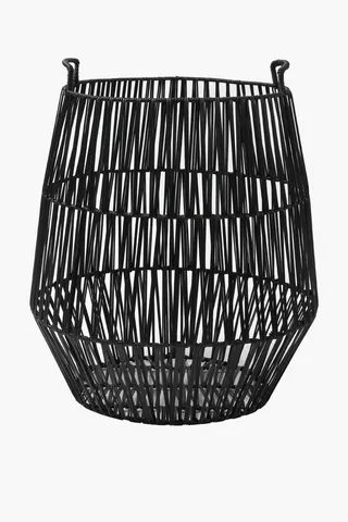Hand Woven Natural Laundry Basket, 50x60cm