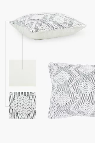 Textured Diagonal Scatter Cushion, 40x60cm