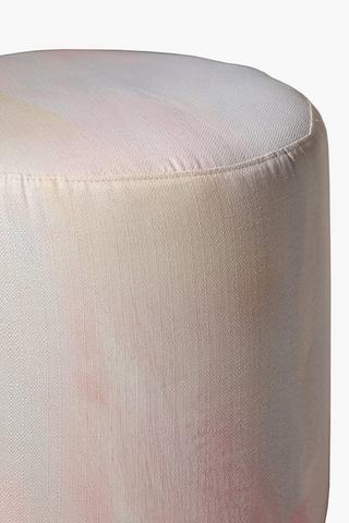 Sodwana Abstract Round Ottoman
