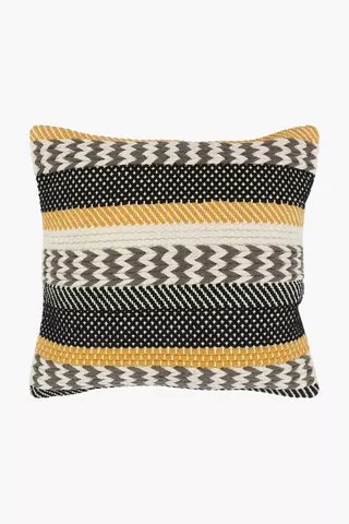 Textured Gaya Stripe Scatter Cushion, 50x50cm