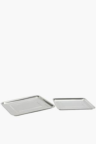 2 Piece Aluminium Braai Servers