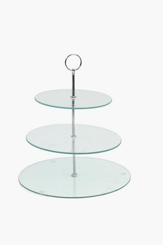 3 Tier Glass Cake Stand
