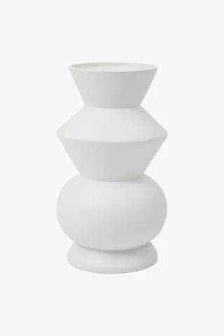 Stacked Ceramic Vase, 33x16cm