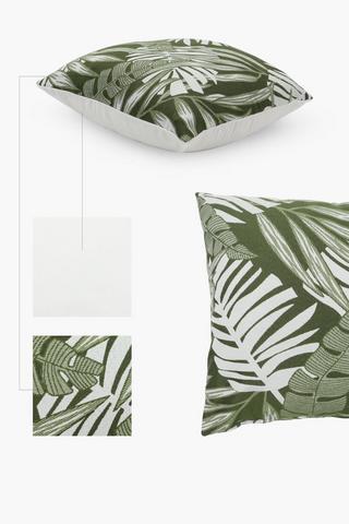 Jacquard Leaf Scatter Cushion, 60x60cm