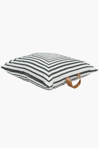 Large Striped Outdoor Cushion, 75x75cm