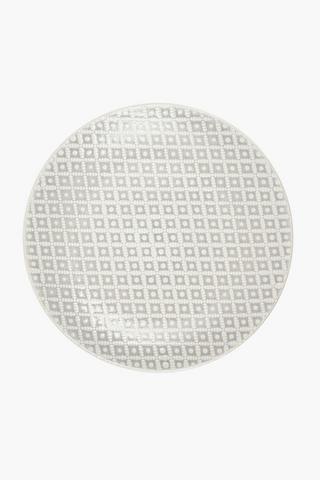 Geometric Stoneware Dinner Plate