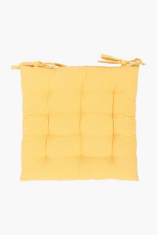 Plain Cotton Chair Pad, 40x40cm