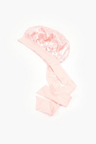 Printed Satin Tye Bonnet