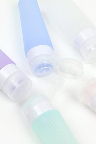 5 Piece Silicone Travel Bottles
