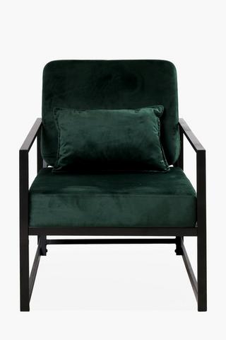 Velvet Metal Frame Chair