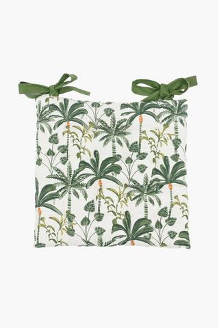 Printed Ravenswood Chair Pad, 40x40cm