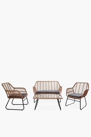 Rattan 4 Piece Set