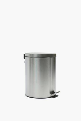 Stainless Steel Round Pedal Dustbin, 5l