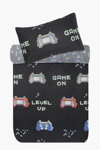 Soft Touch Romeo Gamer Reversible Duvet Cover Set