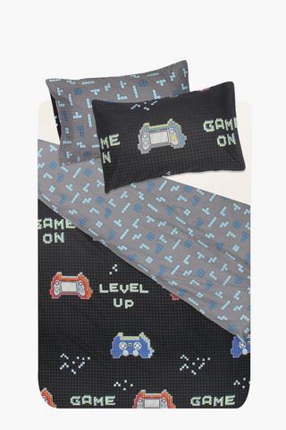 Soft Touch Romeo Gamer Reversible Duvet Cover Set