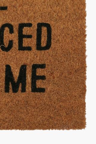 Coir Script Door Mat, 40x60cm