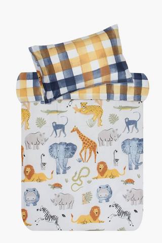 Soft Touch George Wildlife Reversible Duvet Cover Set