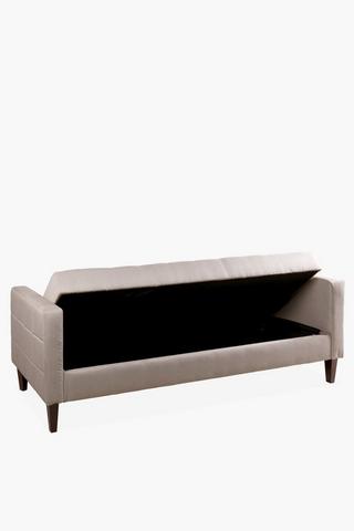Deep Button Storage Sleeper Couch