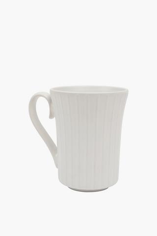 Ribbed Ceramic Mug