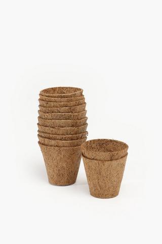 Good Roots Fibre Pots, 12 Pack