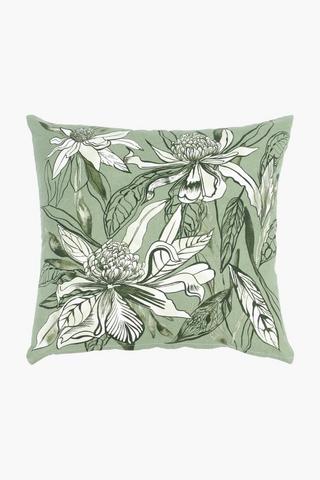 Printed Kala Protea Scatter Cushion, 45x45cm