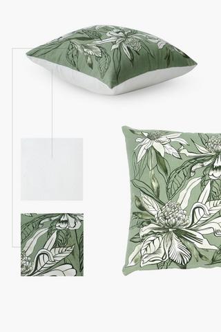 Printed Kala Protea Scatter Cushion, 45x45cm
