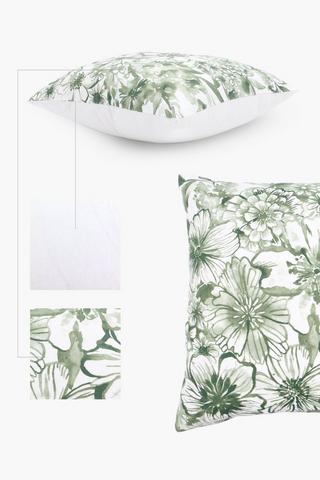 Printed Flora Scatter Cushion, 60x60cm