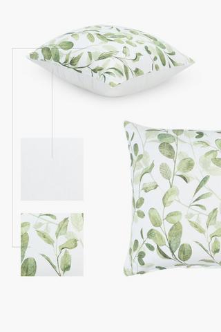 Printed Layla Leaf Scatter Cushion Cover, 50x50cm