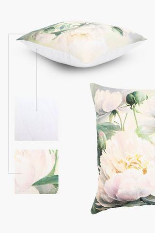 Printed Spring Floral Scatter Cushion Cover, 50x50cm