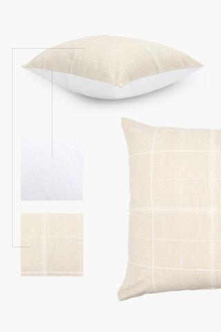 Checkered Scatter Cushion Cover, 60x60cm