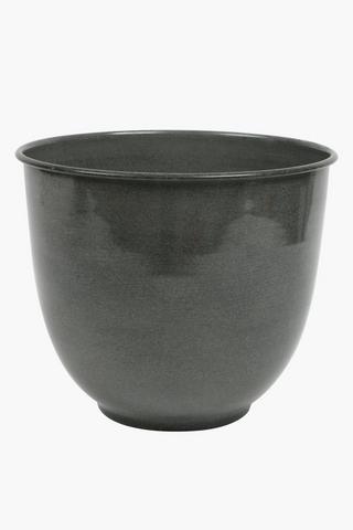 Glazed Metal Planter, 32x37cm