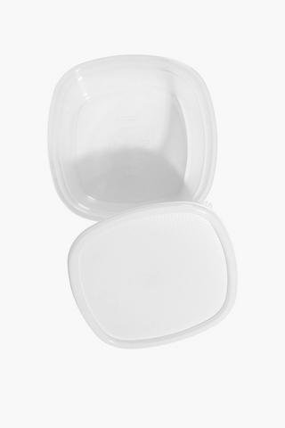 3 Piece Square Food Storage Set, 1500ml