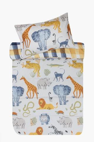 Soft Touch George Wildlife Reversible Comforter Set
