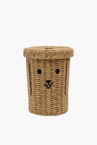 Dog Hyacinth Storage Basket With Lid