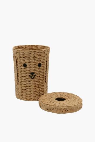 Dog Hyacinth Storage Basket With Lid