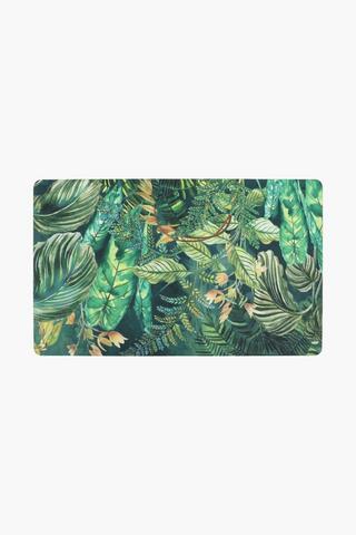 Printed Osaka Leaf Kitchen Mat, 50x125cm