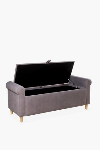Scroll Arm Blanket Box
