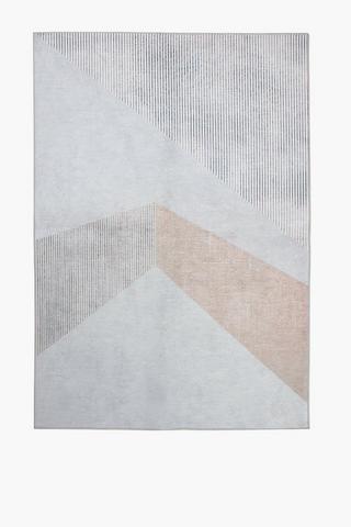Digitally Printed Blocks Rug, 120x180cm