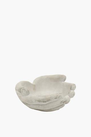 Palm Hands Bird Bath, 20x12cm
