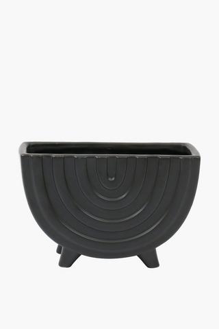 Rainbow Ceramic Planter, 20x13cm