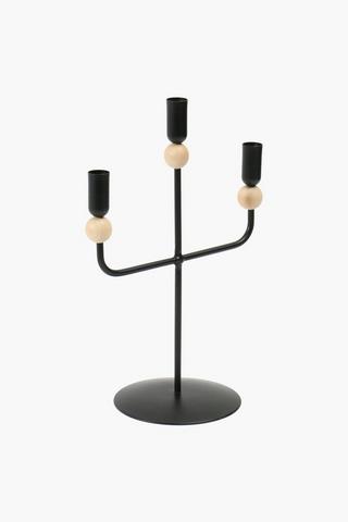 Bead Metal Candelabra, 25x36cm
