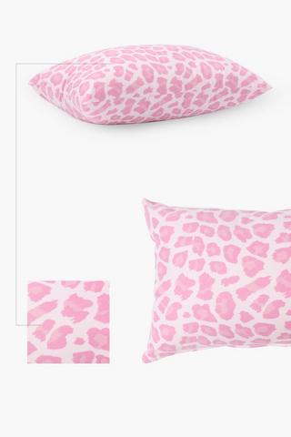 Soft Touch Printed Leopard Pillowcase
