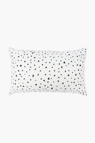 Soft Touch Printed Spotty Pillowcase