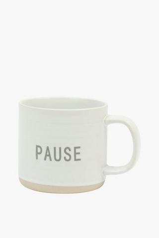 Script Stoneware Mug
