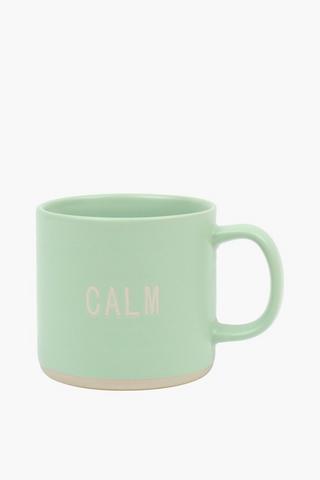 Script Stoneware Mug